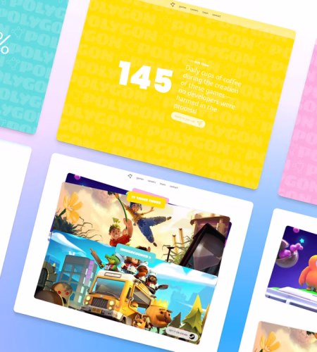 Polygon Framer Template for Gaming/Entertainment