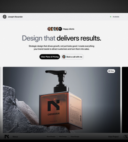 LaunchNow Portfolio Framer Template – Freelance Design Business